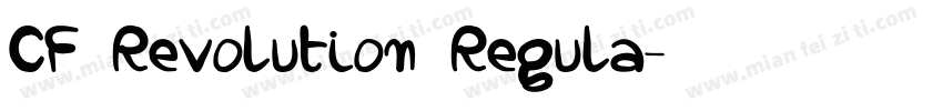 CF Revolution Regula字体转换